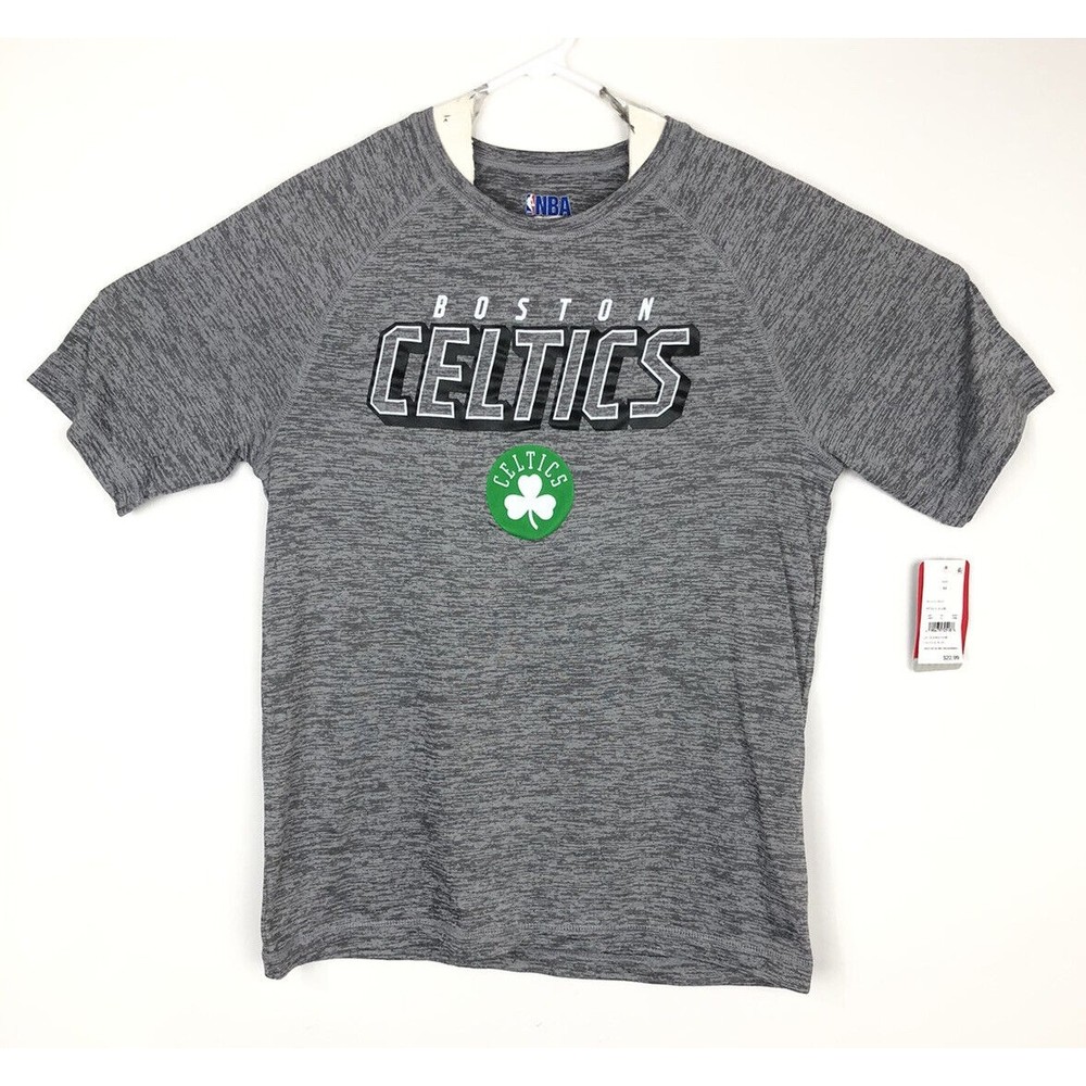 Boston Celtics Mens T-Shirt NBA Basketball Gray Size Medium New With Tags NWT